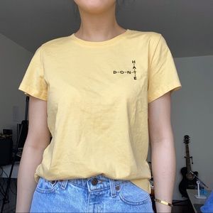 Topshop “Don’t Hate” Graphic Yellow Tee